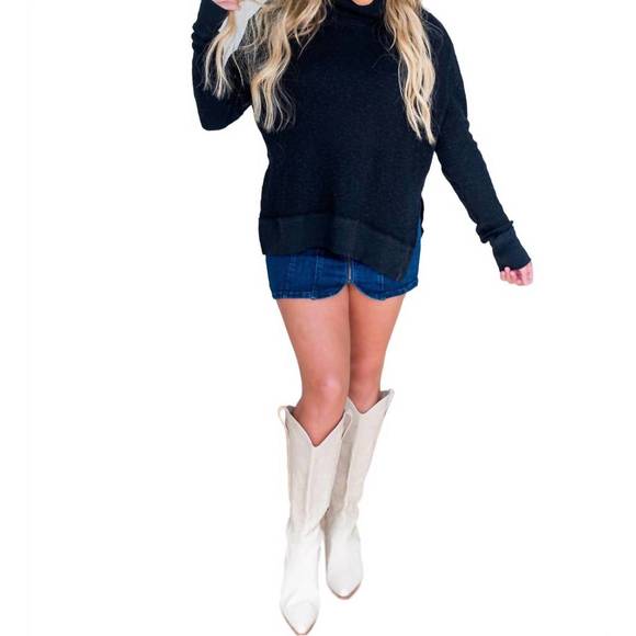 FREE PEOPLE Sweaters - NEW FREE PEOPLE tommy turtleneck sweater in black